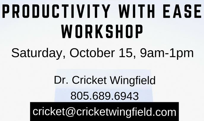 Read more about the article Event: October 15th – Productivity With Ease